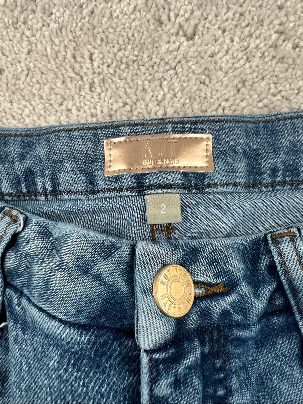 Kut from the Kloth Wide Leg Jeans in Medium Blue Wash - Picture 3 of 6